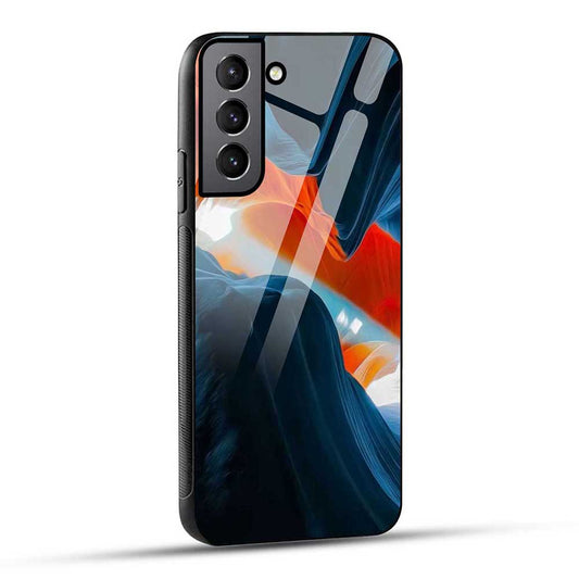 Samsung Galaxy S21 FE 5G Back Cover Beautiful Color Wave Glass Case