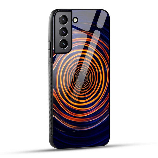 Samsung Galaxy S21 FE 5G Back Cover Round Color Waves Glass Case