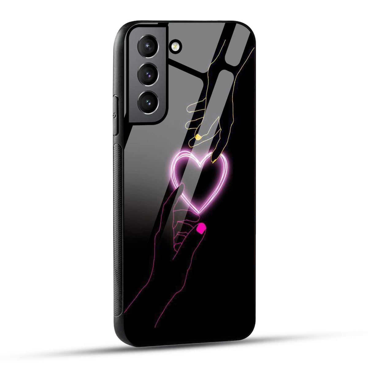 Samsung Galaxy S22 Plus 5G Back Cover Love Forever Heart Printed Glass Case