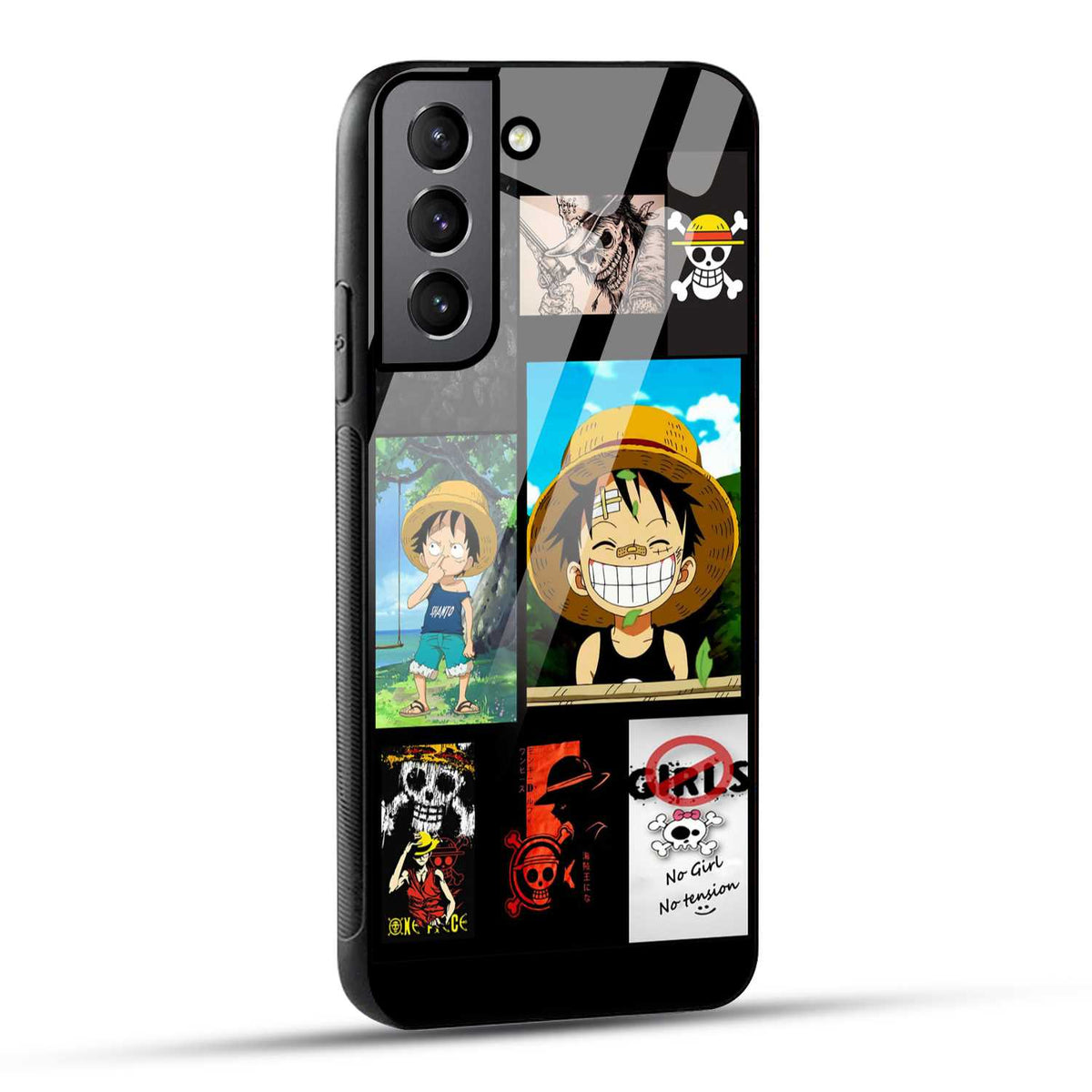 Samsung Galaxy S22 Plus 5G Back Cover No Girls No Tension Printed Glass Case