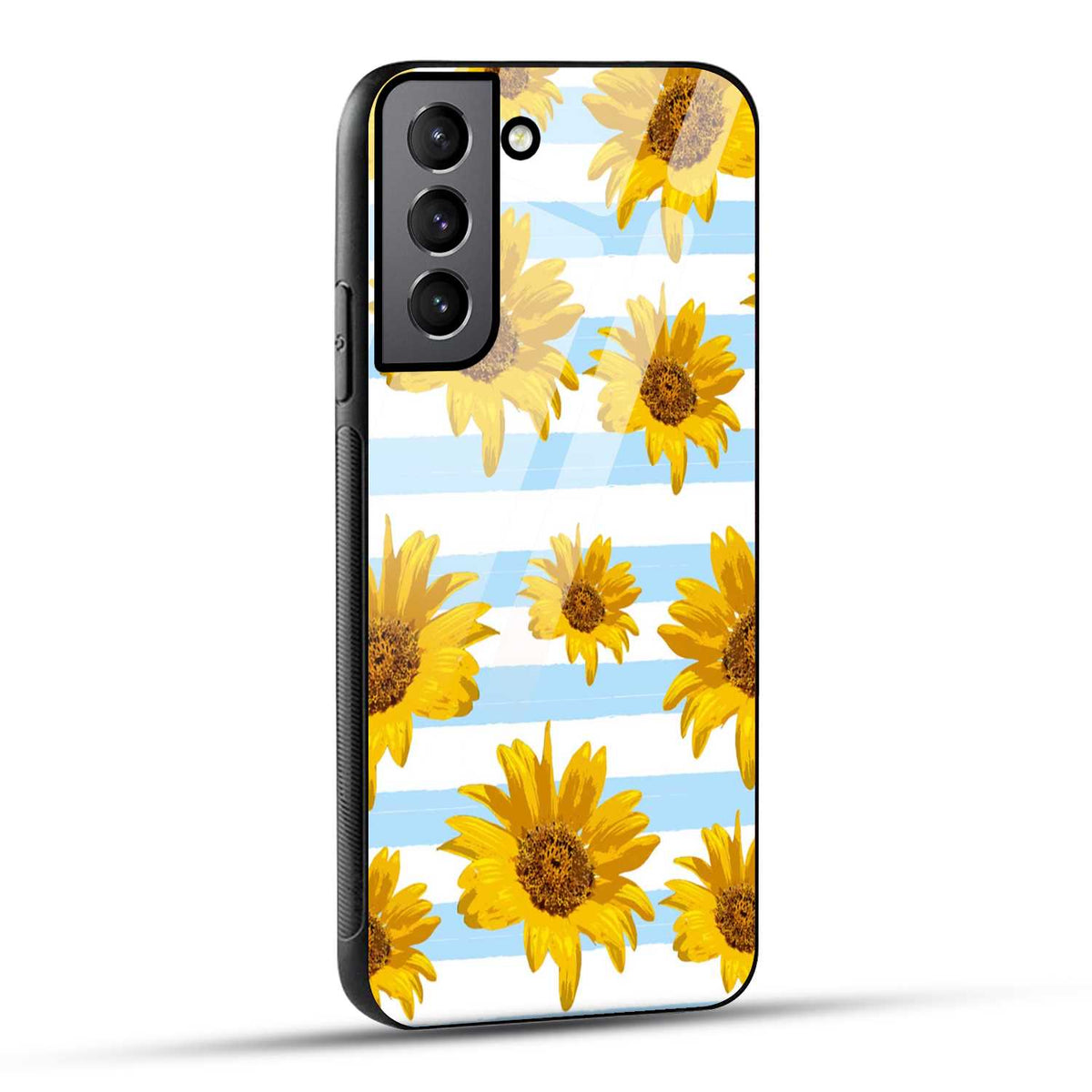 Samsung Galaxy S22 Plus 5G Back Cover Beautiful Sunflower Doodle Printed Glass Case