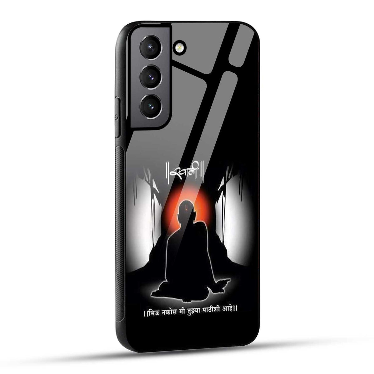 Samsung Galaxy S21 Plus 5G Back Cover Shree Swami Samarth Printed Glass Case