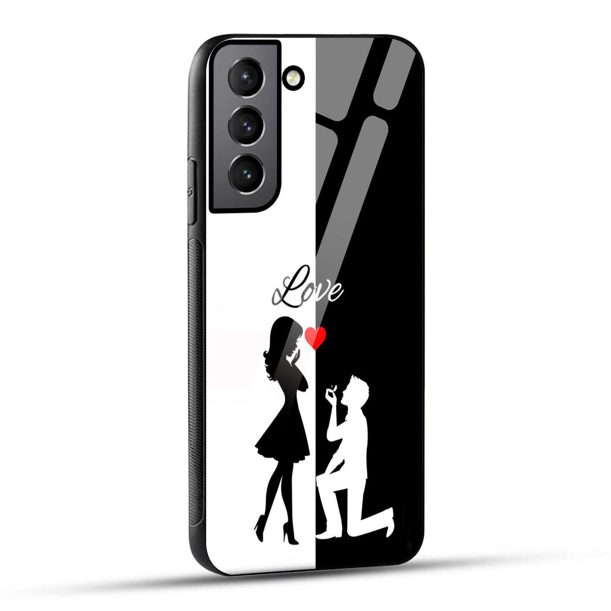 Samsung Galaxy S21 Plus 5G Back Cover Love Proposal Printed Glass Case