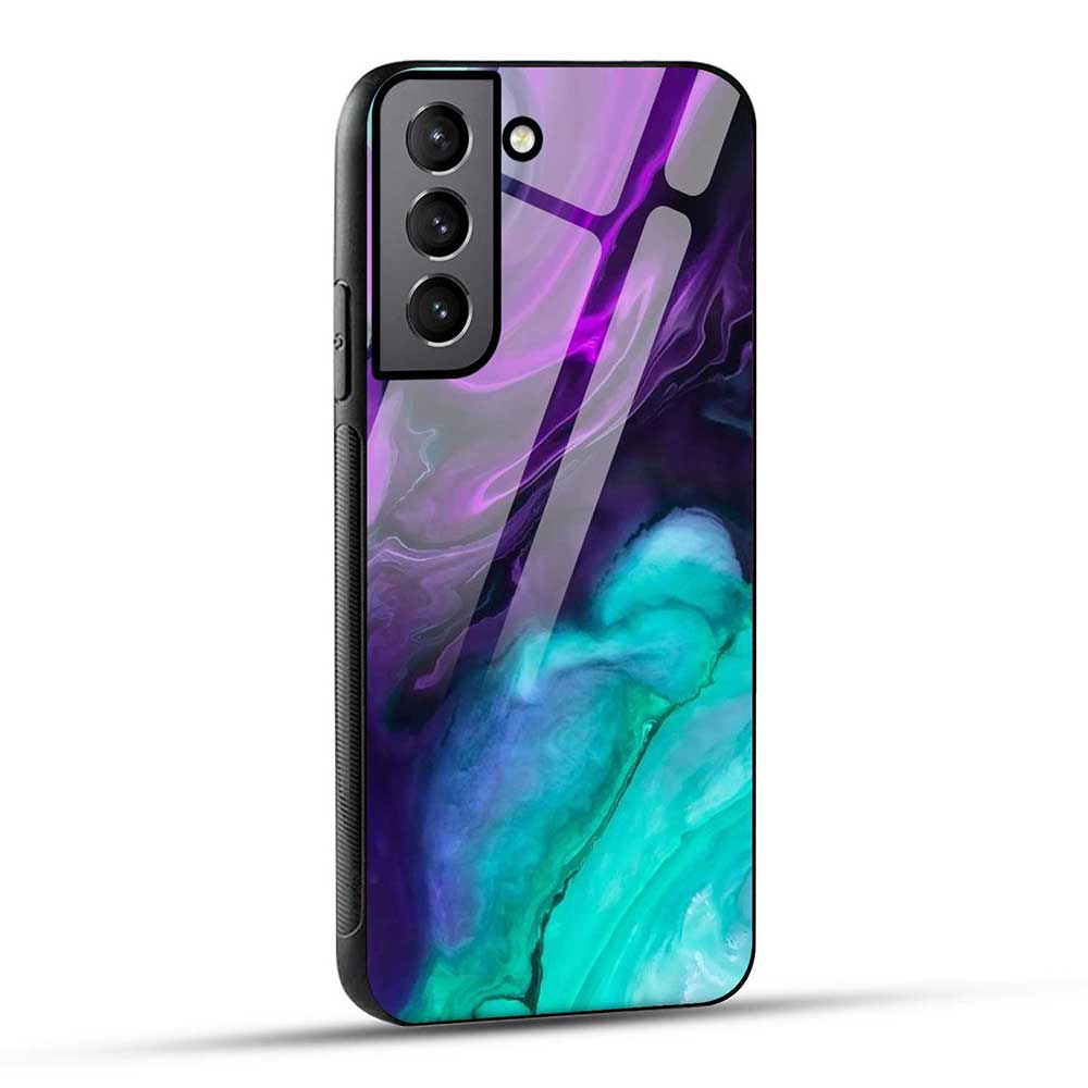 Samsung Galaxy S21 Plus 5G Back Cover Color Explosion Slim Glass Case