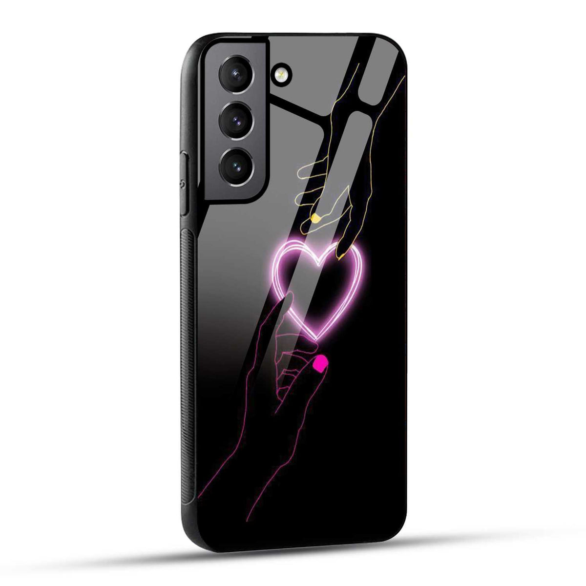 Samsung Galaxy S21 Plus 5G Back Cover Love Forever Heart Printed Glass Case