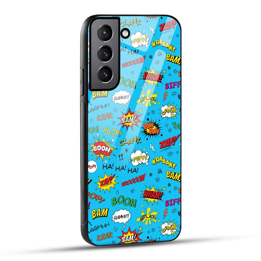 Samsung Galaxy S21 Plus 5G Back Cover Doodle Of Texts Printed Glass Case