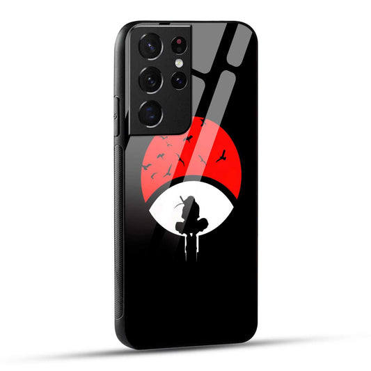 Samsung Galaxy S21 Ultra 5G Back Cover Itachi Uchiha Printed Glass Case