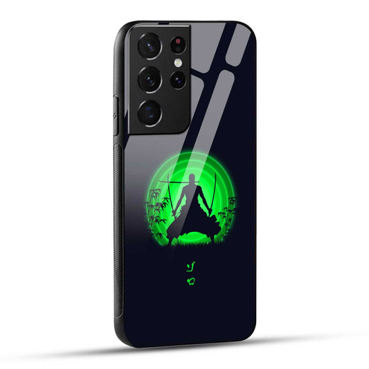 Samsung Galaxy S21 Ultra 5G Back Cover Zoro Printed Glass Case