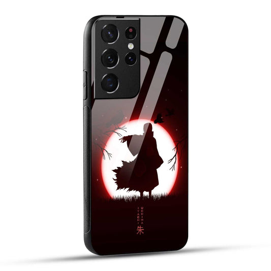 Samsung Galaxy S21 Ultra 5G Back Cover Itachi Uchiha Printed Glass Case