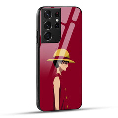 Samsung Galaxy S21 Ultra 5G Back Cover Luffy Printed Glass Case