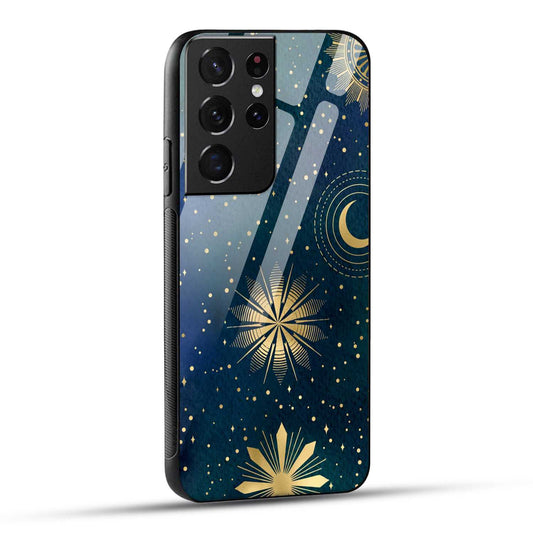 Samsung Galaxy S21 Ultra 5G Back Cover Art Of Moon Printed Glass Case