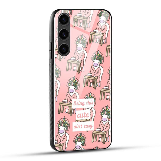 Samsung Galaxy S23 Plus 5G Back Cover Female Unicorns Printed Glass Case