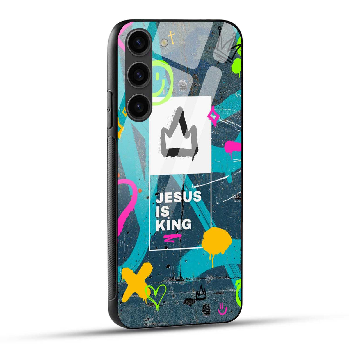 Samsung Galaxy S23 5G Back Cover Jesus Is King Printed Glass Case