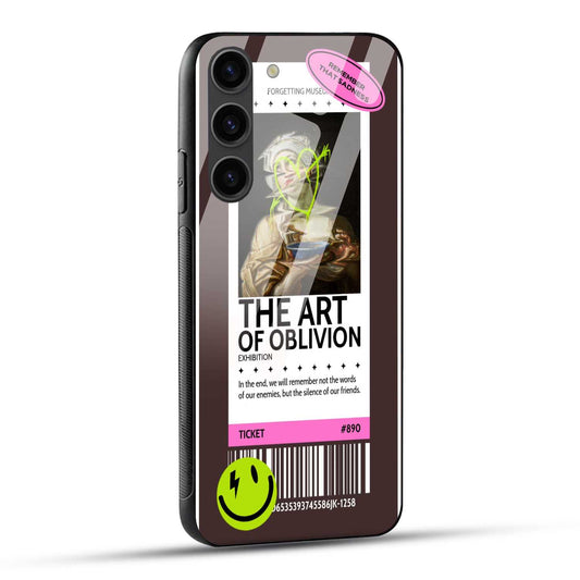 Samsung Galaxy S23 5G Back Cover  Painting With A Graffiti Heart Printed Glass Case