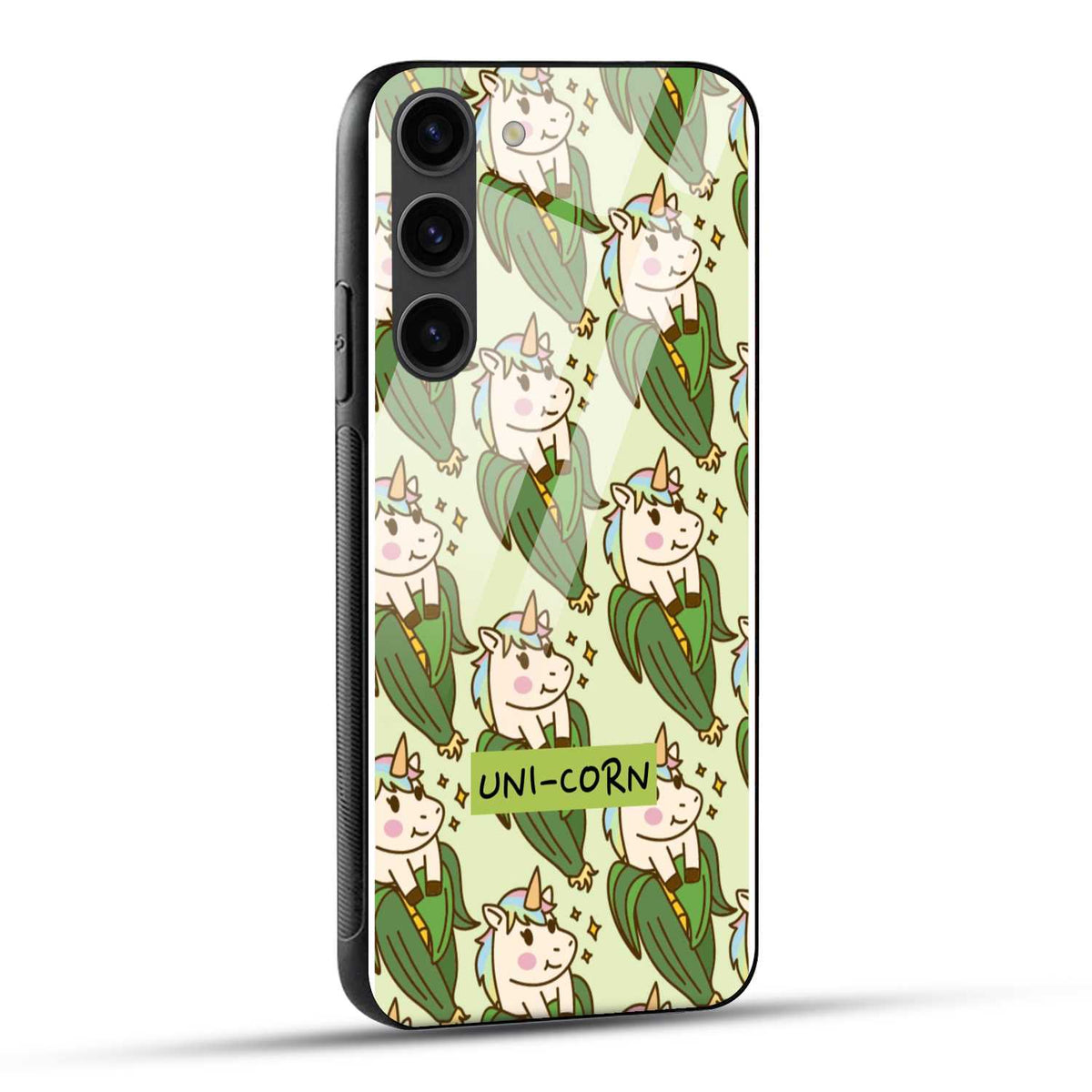 Samsung Galaxy S23 5G Back Cover Funny Unicorn Printed Glass Case