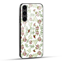Samsung Galaxy S23 5G Back Cover Red Green Watercolor Printed Glass Case