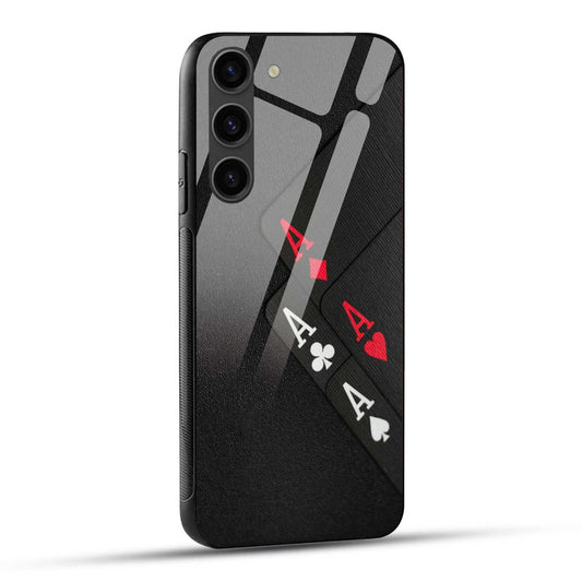 Samsung Galaxy S23 5G Back Cover Aces Printed Glass Case