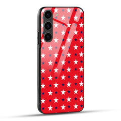 Samsung Galaxy S23 5G Back Cover Multiple Stars Print Printed Glass Case