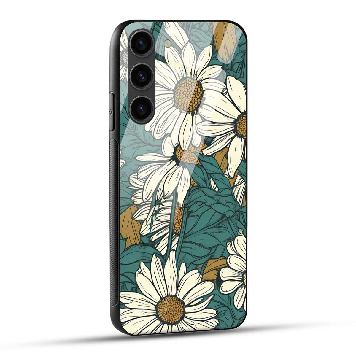 Samsung Galaxy S23 5G Back Cover Sunflower Abstract Printed Glass Case