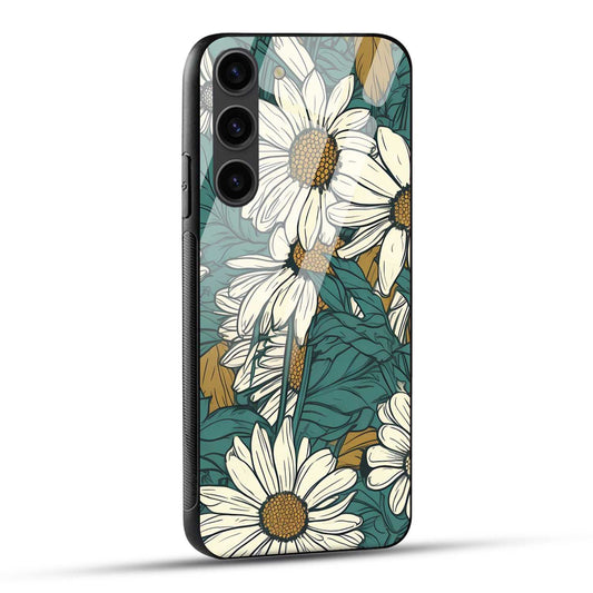 Samsung Galaxy S23 5G Back Cover Sunflower Abstract Printed Glass Case