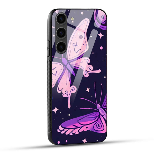 Samsung Galaxy S23 5G Back Cover Magic Butterflies Art Printed Glass Case