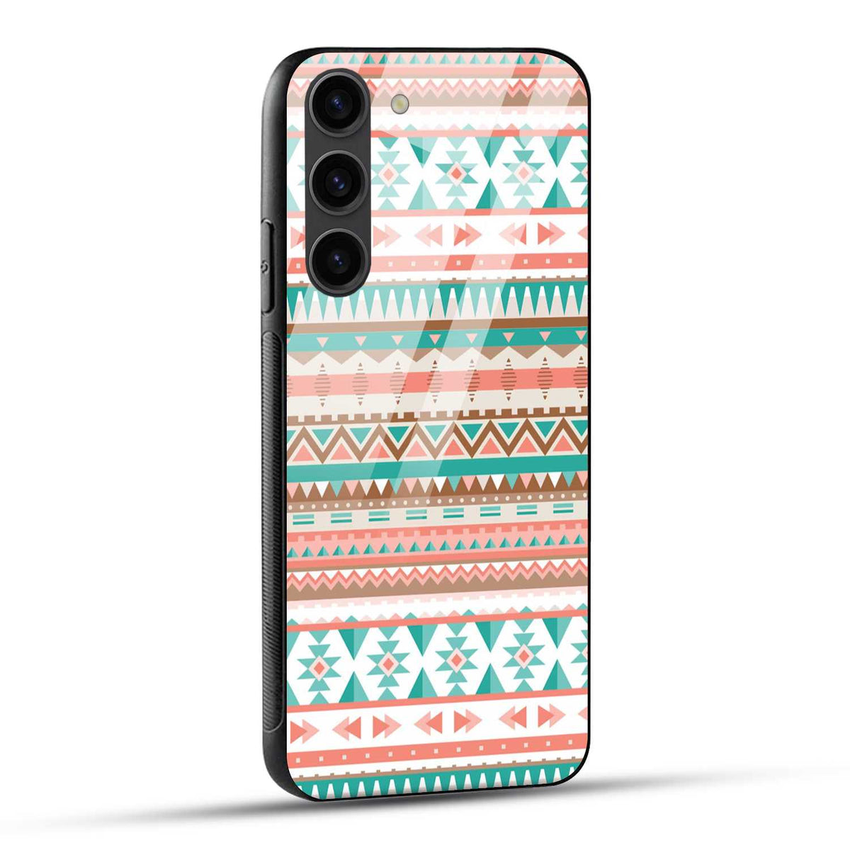 Samsung Galaxy S23 5G Back Cover Seamless Tribal Design Printed Glass Case