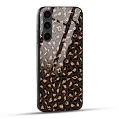 Samsung Galaxy S23 5G Back Cover Dark Green Texter  Printed Glass Case