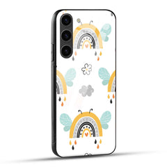 Samsung Galaxy S23 5G Back Cover Butterfly Of Rainbow Ddodle Printed Glass Case