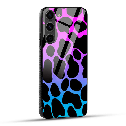 Samsung Galaxy S23 5G Back Cover Giraffe In Black Printed Glass Case