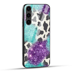 Samsung Galaxy S23 5G Back Cover Shining Diamond Pattern Printed Glass Case