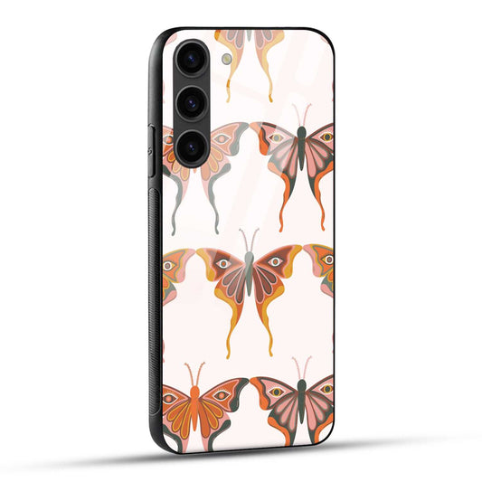 Samsung Galaxy S23 5G Back Cover Butterflies  Printed Glass Case