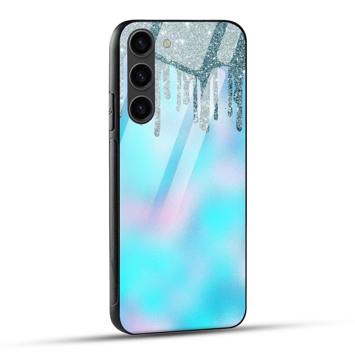 Samsung Galaxy S23 Plus 5G Back Cover Melting Glitters Printed Glass Case
