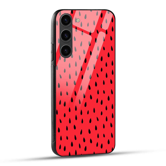 Samsung Galaxy S23 Plus 5G Back Cover Drops In Black Printed Glass Case