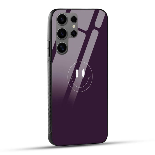 Samsung Galaxy S24 Ultra 5G Back Cover Smile Face Printed Glass Case