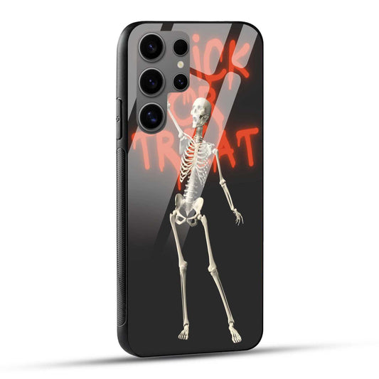 Samsung Galaxy S24 Ultra 5G Back Cover Spooky Happy Halloween Printed Glass Case