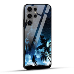 Samsung Galaxy S24 Ultra 5G Back Cover Stars Night Printed Glass Case