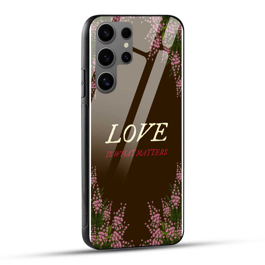 Samsung Galaxy S24 Ultra 5G Back Cover Classy Flowers Printed Glass Case