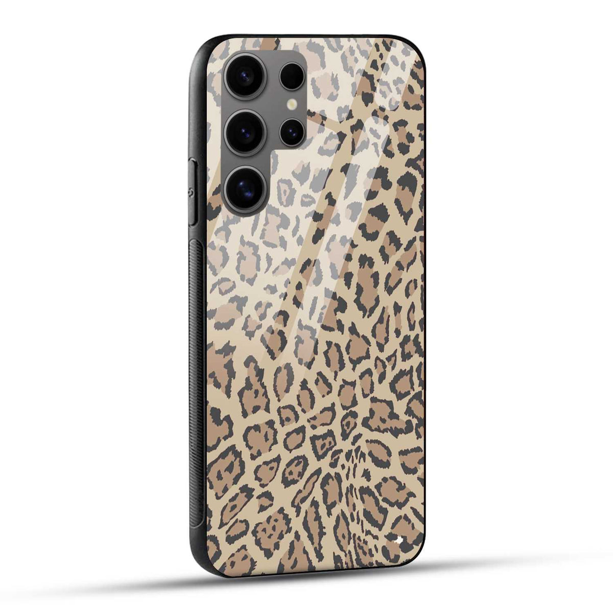 Samsung Galaxy S24 Ultra 5G Back Cover Leopard Texture Print Printed Glass Case