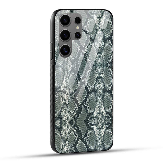 Samsung Galaxy S24 Ultra 5G Back Cover Cobra Snake Pattern Printed Glass Case