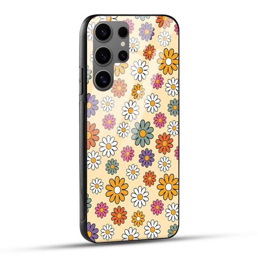 Samsung Galaxy S24 Ultra 5G Back Cover Beautiful Flowers In Colors Printed Glass Case