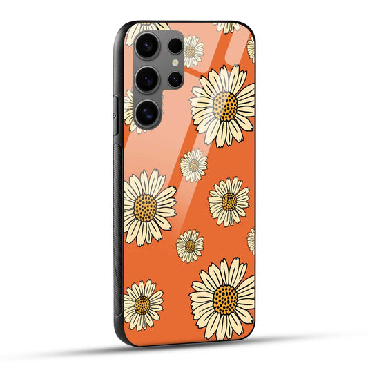 Samsung Galaxy S24 Ultra 5G Back Cover Beautiful Sunflower Printed Glass Case