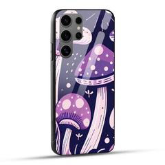 Samsung Galaxy S24 Ultra 5G Back Cover Crystle Magic Mashrooms Printed Glass Case