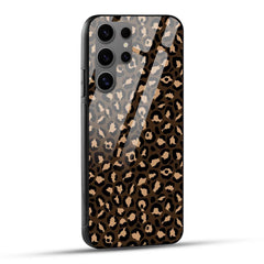 Samsung Galaxy S24 Ultra 5G Back Cover Dark Green Texter  Printed Glass Case