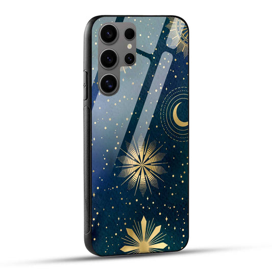 Samsung Galaxy S24 Ultra 5G Back Cover Art Of Moon Printed Glass Case