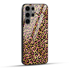 Samsung Galaxy S24 Ultra 5G Back Cover Leopard Texture Art Printed Glass Case