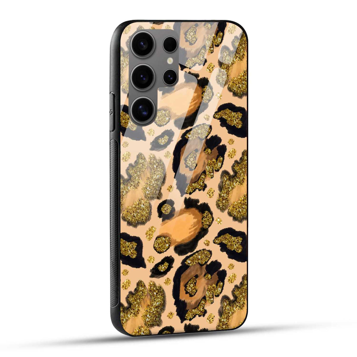 Samsung Galaxy S24 Ultra 5G Back Cover Seamless Gold Pattern Printed Glass Case