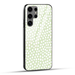 Samsung Galaxy S24 Ultra 5G Back Cover White Dots Texture Printed Glass Case