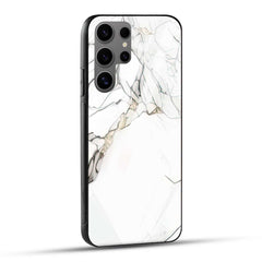 Samsung Galaxy S24 Ultra 5G Back Cover Gray Marble Printed Glass Case