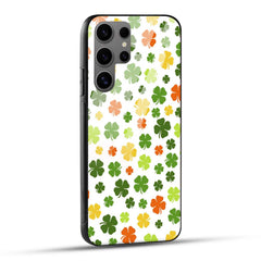 Samsung Galaxy S24 Ultra 5G Back Cover Doodle Of Leaf Printed Glass Case