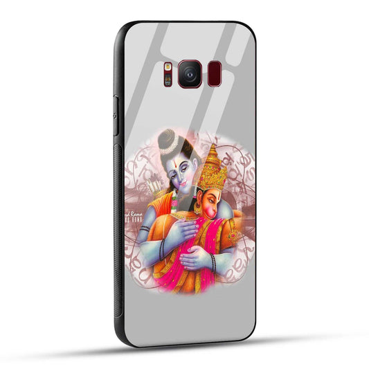 Samsung Galaxy S8 Back Cover Hanuman and Ram Printed Glass Case